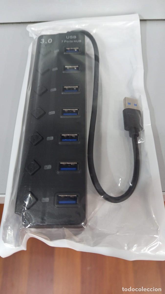 Nuevo: Regleta Hub USB 3.0 DE-XP1132B de 7 puertos con interruptores independientes &ndash; Nuevo