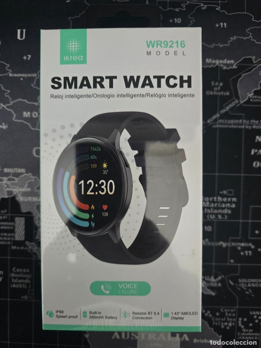 Nuevo: Smartwatch IKREA WR9216 Pantalla AMOLED 1,43&rdquo; Llamadas de Voz IP68 Negro &ndash; Nuevo