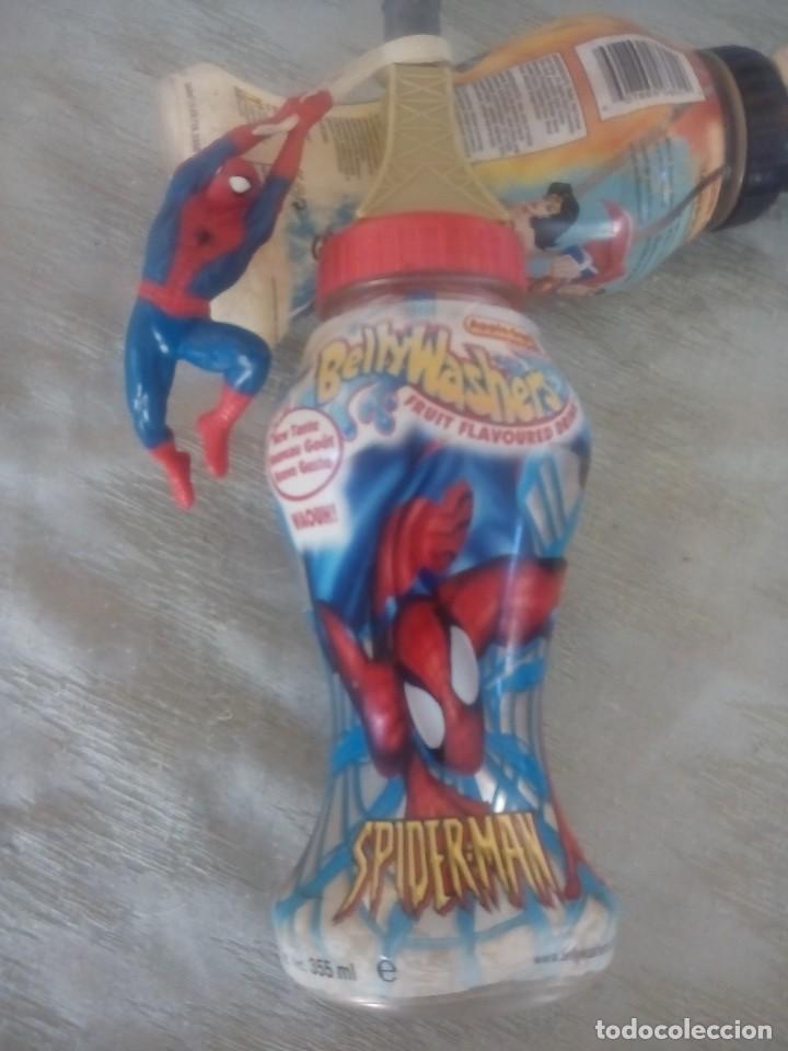 Otras botellas y bebidas antiguas de colecci&oacute;n: botella de super heroe : spider - man - Foto 1