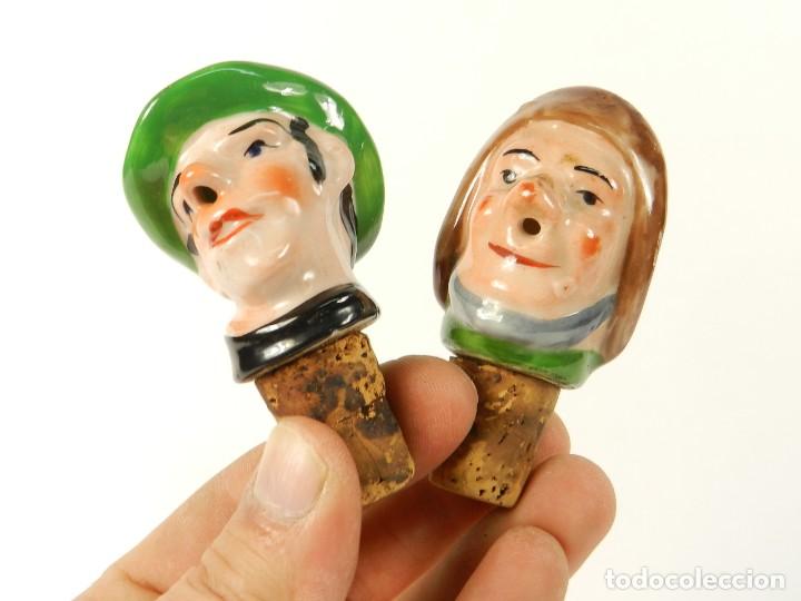 Collectionnisme d'Autres Bouteilles et Boissons : 2 TAPONES DE BOTELLA EN PORCELANA A&Ntilde;O 1930