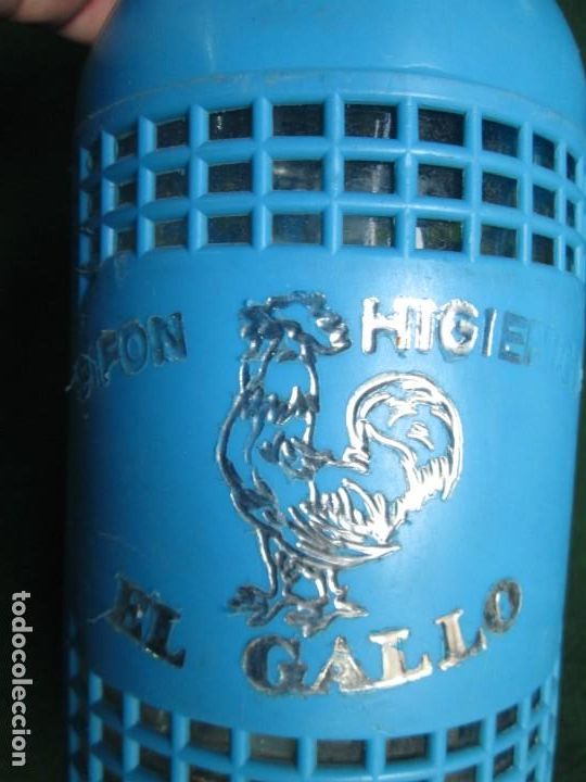 Otras botellas y bebidas antiguas de colecci&oacute;n: Sif&oacute;n El gallo - Foto 3