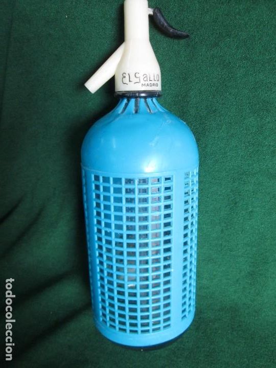 Otras botellas y bebidas antiguas de colecci&oacute;n: Sif&oacute;n El gallo - Foto 5