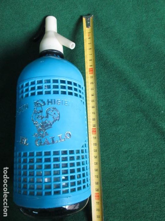 Otras botellas y bebidas antiguas de colecci&oacute;n: Sif&oacute;n El gallo - Foto 7