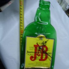 Otras Botellas y Bebidas Antiguas de colección: BOTELLA DISEÑO RELOJ PUBLICIDAD J B MIDE 30X12CM.