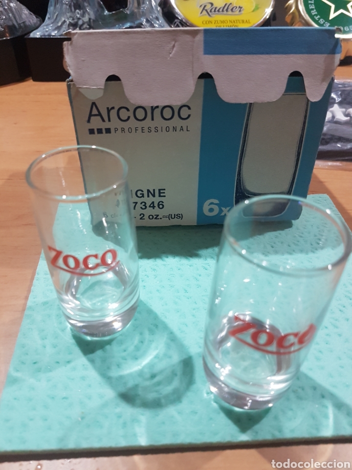 Otras botellas y bebidas antiguas de colecci&oacute;n: VASOS ZOCO - Foto 1