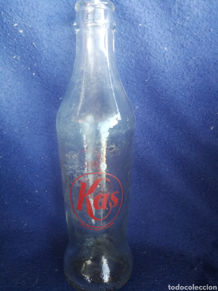 Otras botellas y bebidas antiguas de colecci&oacute;n: BOTELLA KAS - Foto 1