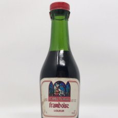 Otras Botellas y Bebidas Antiguas de colección: L’ABBÉ FRANÇOIS FRAMBOISE LIQUEUR, DE LOS AÑOS 60-70, DE 3CL, MINIATURA/BOTELLÍN