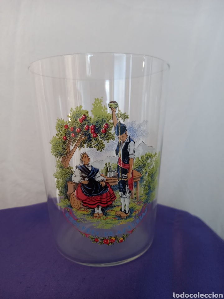 Collectionnisme d'Autres Bouteilles et Boissons : Vaso sidra a&ntilde;os 80.