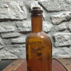 Otras Botellas y Bebidas Antiguas de colección: ANTIGUA BOTELLA / FRASCO CRISTAL MEDICAMENTO / FARMACIA CEREGUMIL FERNANDEZ SANCHEZ AÑOS 40-50