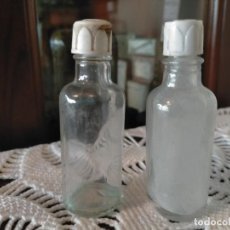 Otras Botellas y Bebidas Antiguas de colección: ANTIGUO LOTE DE 2 BOTELLA / FRASCO CRISTAL KLOSTERFRAU MELISANA AÑOS 50-40