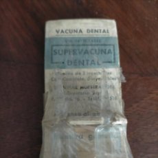 Otras Botellas y Bebidas Antiguas de colección: ANTIGUA CAJA DE MEDICAMENTO / FARMACIA SUPER-VACUNA DENTAL CASA SUPER AÑO 1944 SIN ESTRENAR
