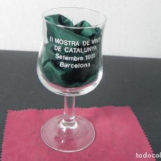 Otras Botellas y Bebidas Antiguas de colección: COPA DE CRISTAL PUBLICIDAD INCAVI (II MOSTRA DE VINS DE CATALUNYA) SEPTIEMBRE 1981