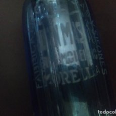 Otras Botellas y Bebidas Antiguas de colección: IMPRESIONANTE SIFON GASEOSA JUAN MASIA DE MORELLA. CAFÉ MODERNA. CRISTAL BOHEMIA