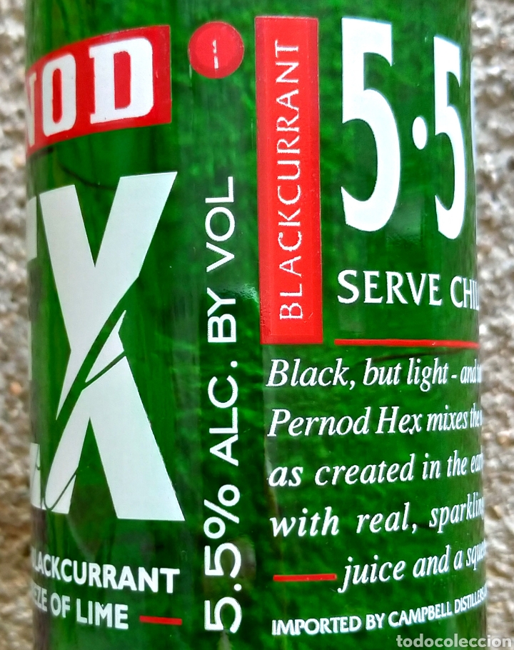 Otras botellas y bebidas antiguas de colecci&oacute;n: Rara Botella Pernod Hex Combinado - Foto 3