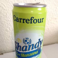 Otras Botellas y Bebidas Antiguas de colección: BOTE - LATA SHANDY MANZANA CARREFOUR