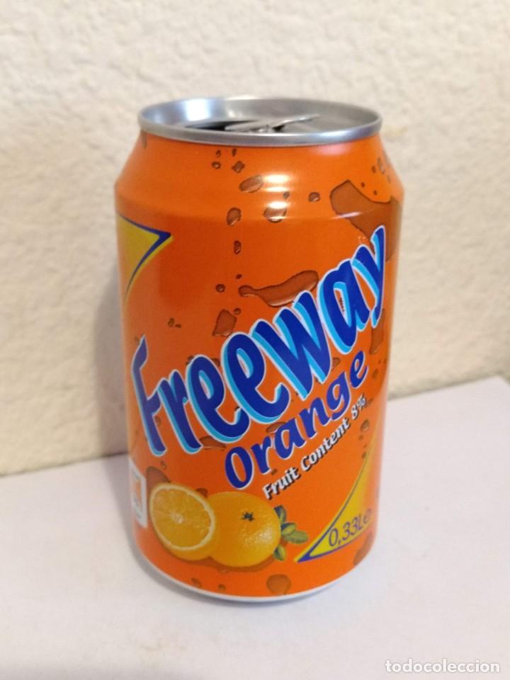 bote - lata bebida freeway orange naranja - Compra venta en todocoleccion