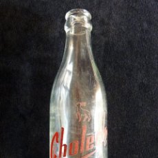 Otras Botellas y Bebidas Antiguas de colección: BOTELLA DE CRISTAL CHOLECK, 20 CL. INDUSTRIAL LÁCTEAS CERVERA, S.A. MOD.2, SIN SERIGRAFÍA EN REVERSO