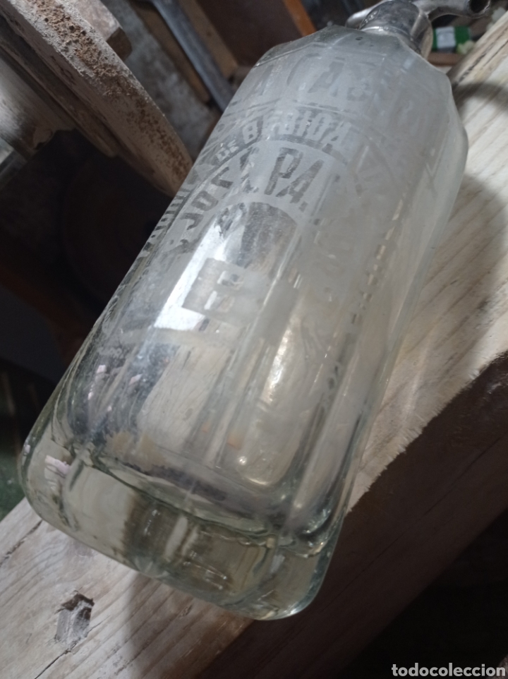 Otras botellas y bebidas antiguas de colecci&oacute;n: Sifon de Ibi. - Foto 6