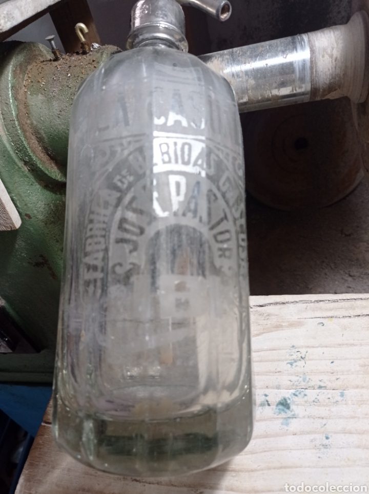 Otras botellas y bebidas antiguas de colecci&oacute;n: Sifon de Ibi. - Foto 1