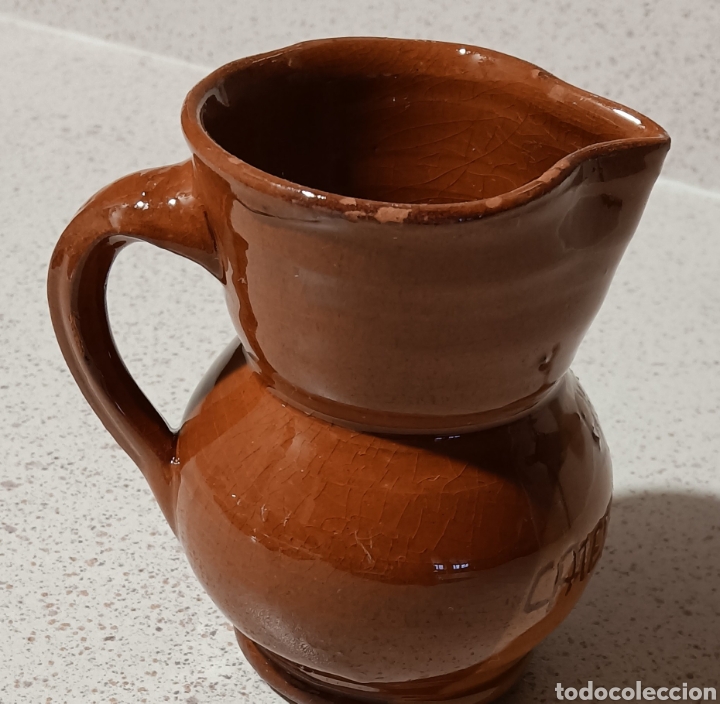 Otras botellas y bebidas antiguas de colecci&oacute;n: JARRA DE BARRO - Foto 1