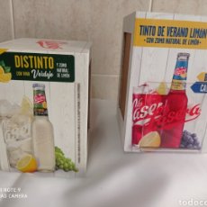 Otras Botellas y Bebidas Antiguas de colección: SERVILLETERO LA CASERA EN MADERA LOTE DE 2