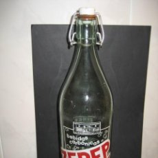 Otras Botellas y Bebidas Antiguas de colección: BOTELLA DE GASEOSA 1L. ZEREP. SAN ANDRES DEL RABANEDO, LEON. FABRICANTE Nº 3249