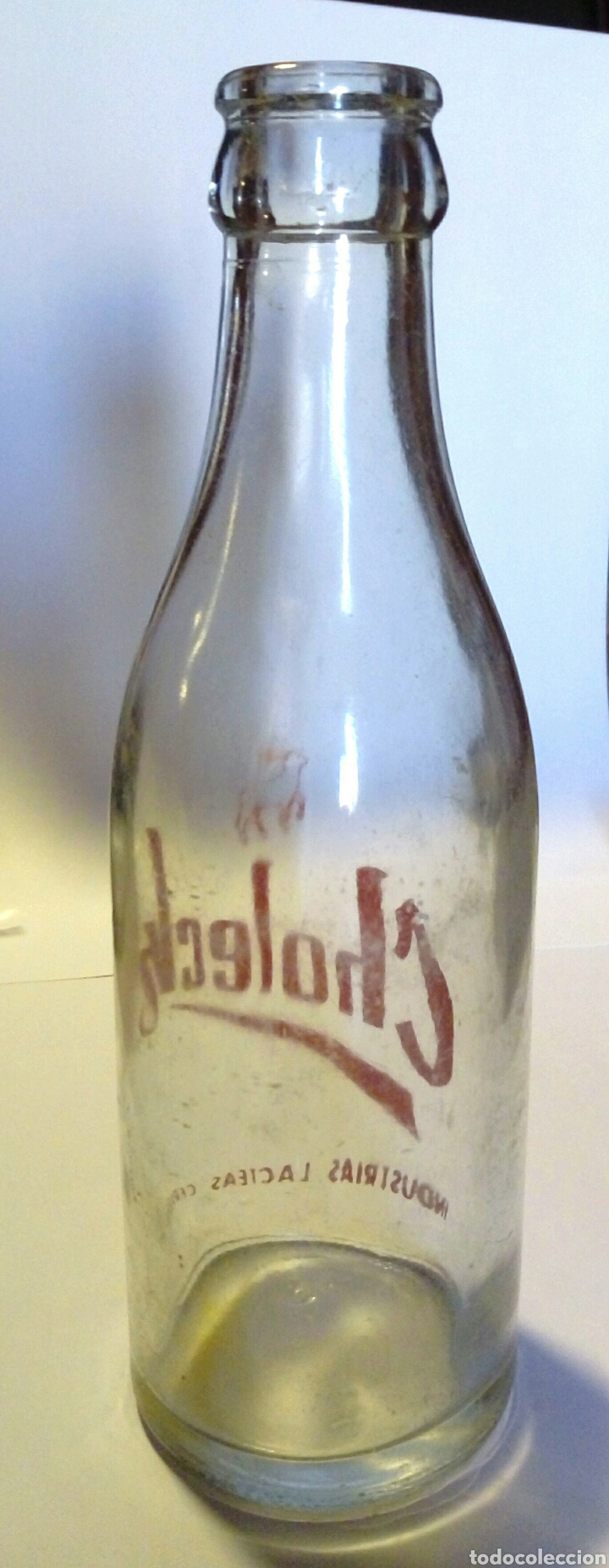 Otras botellas y bebidas antiguas de colecci&oacute;n: botella Choleck - Foto 2