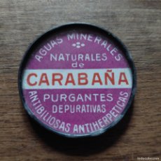 Otras Botellas y Bebidas Antiguas de colección: ESPEJO PUBLICIDAD AGUA DE CARABAÑA. Lote 369211101