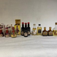 Otras Botellas y Bebidas Antiguas de colección: 11 BOTELLAS MINIATURA