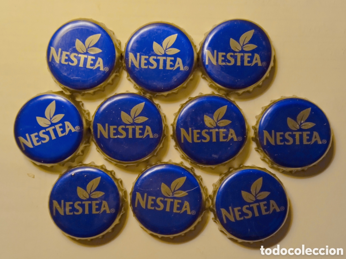 Otras botellas y bebidas antiguas de colecci&oacute;n: LOTE CHAPAS NESTEA - Foto 1