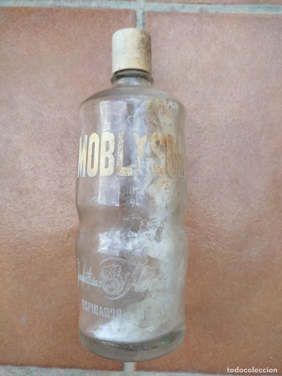Otras botellas y bebidas antiguas de colecci&oacute;n: FRASCO MOBLYSOL - Foto 1