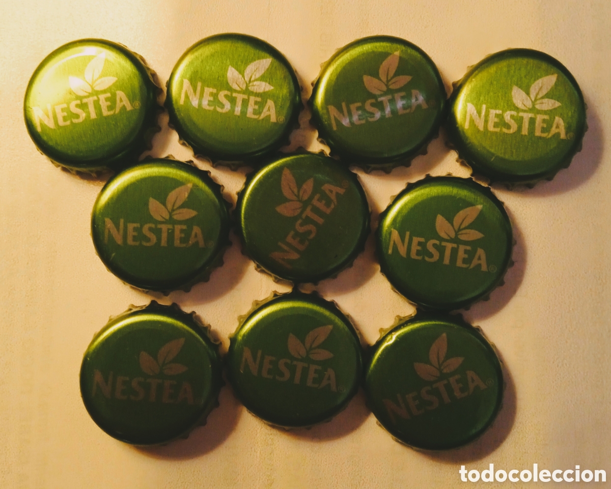 Otras botellas y bebidas antiguas de colecci&oacute;n: LOTE CHAPAS NESTEA - Foto 1