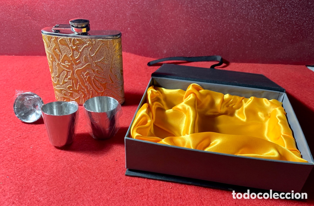Collectionnisme d'Autres Bouteilles et Boissons : Petaca Para Licor STAINLESS STEEL 6-OZ NUEVA