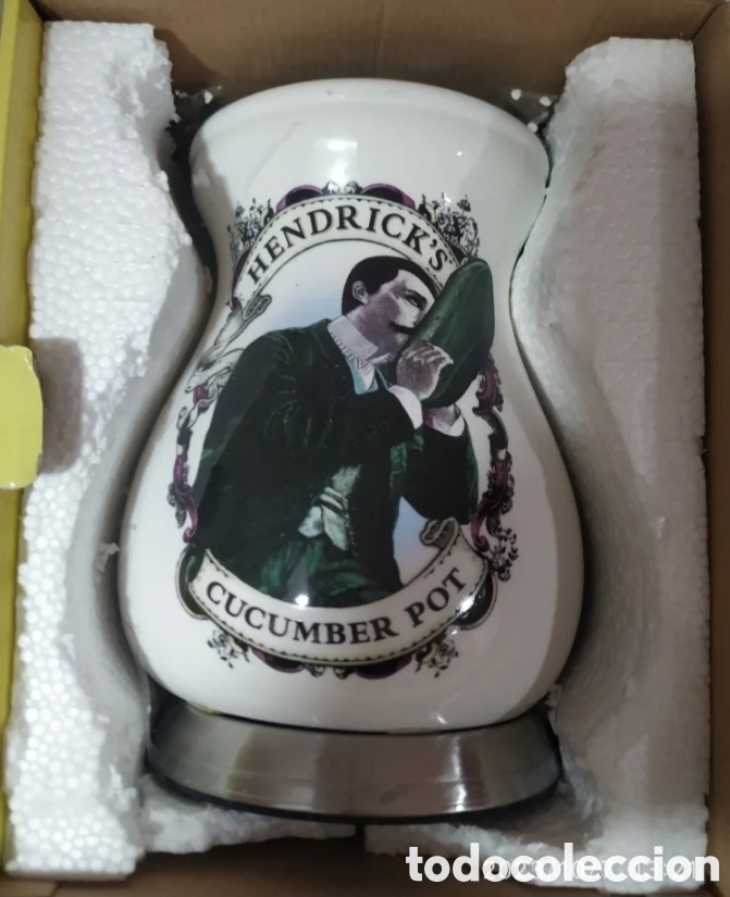 Otras botellas y bebidas antiguas de colecci&oacute;n: Bote hendricks - Foto 3