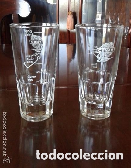 Otras botellas y bebidas antiguas de colecci&oacute;n: Vaso aperitivo Cynar