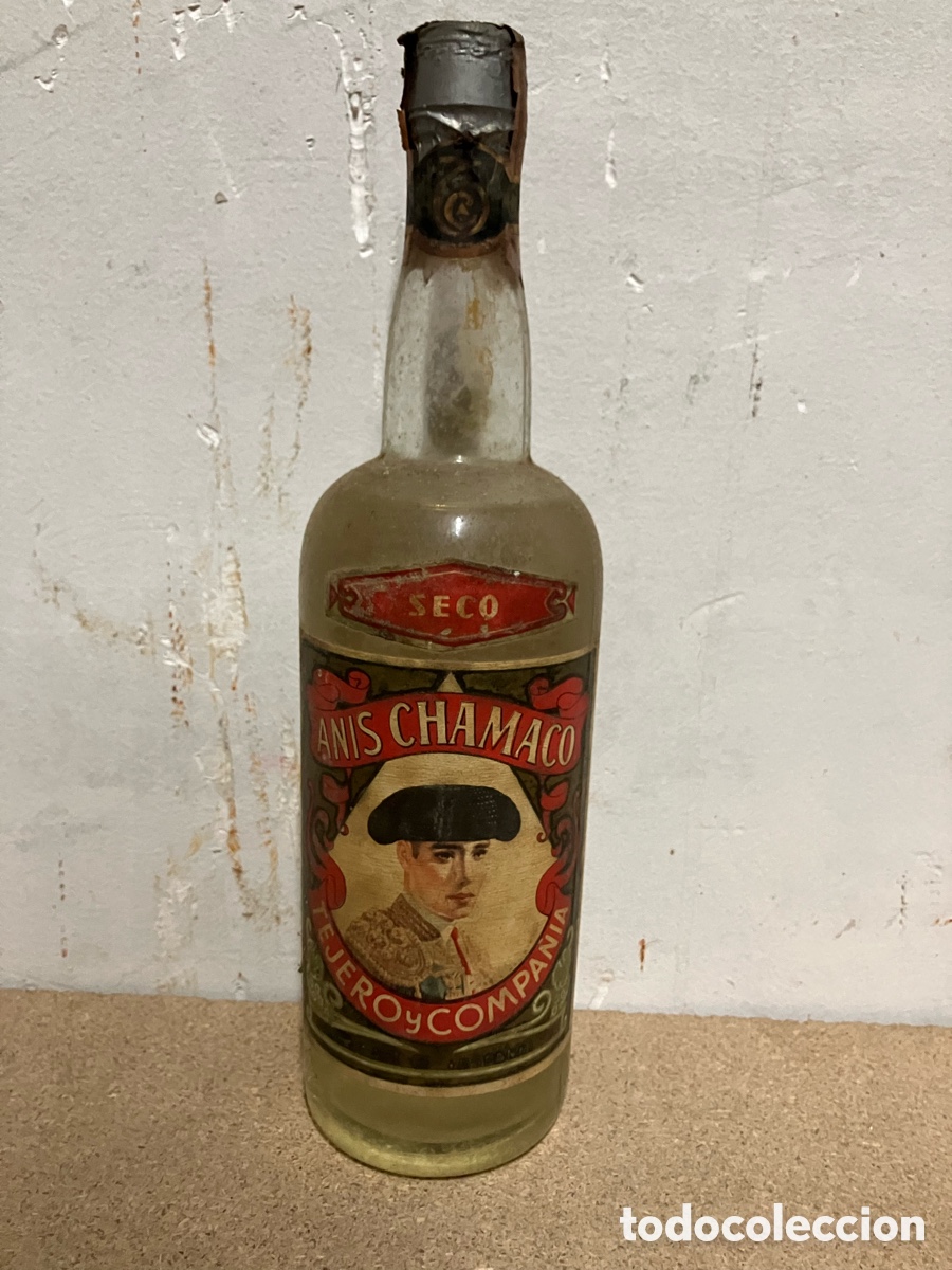 Otras botellas y bebidas antiguas de colecci&oacute;n: Anis chamaco - Foto 2