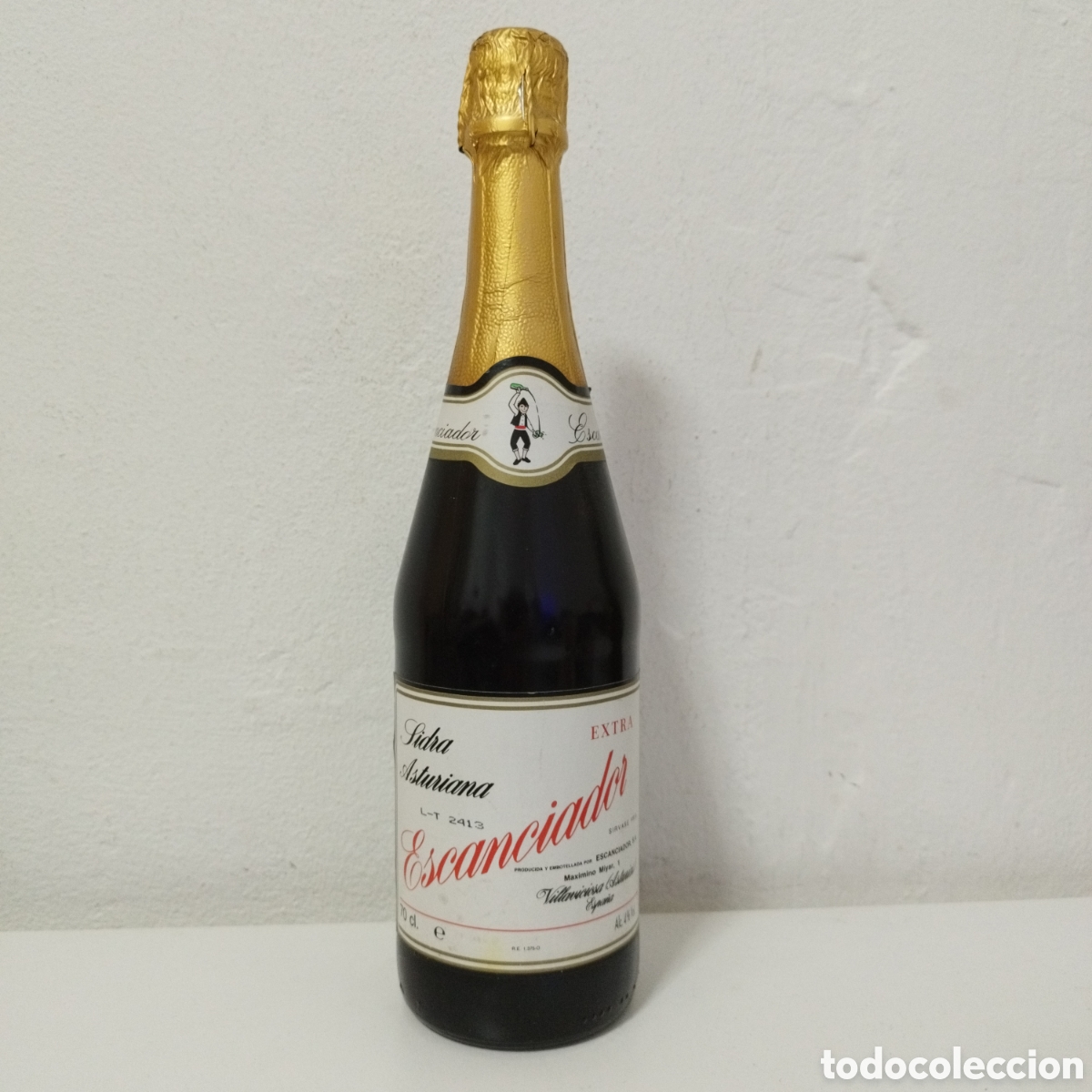 Collecting other Bottles and Drinks: Botella de Sidra asturiana / Escanciador / Villaviciosa. Asturias / 0,75cl. / A&ntilde;o 1996