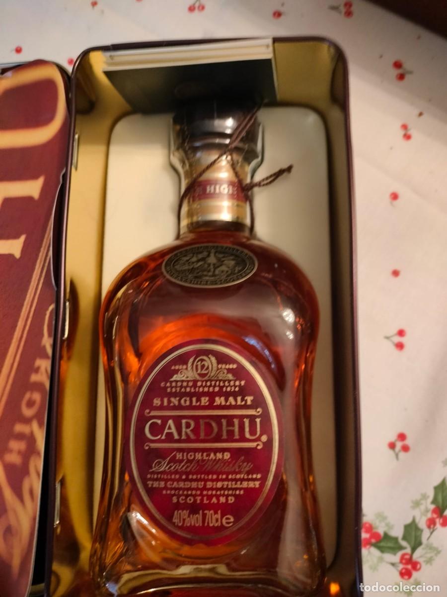 Otras botellas y bebidas antiguas de colecci&oacute;n: Single Malt CARDHU Highland Scotch Whisky Aged 12 Years Limited Edition en Estuche de Metal
