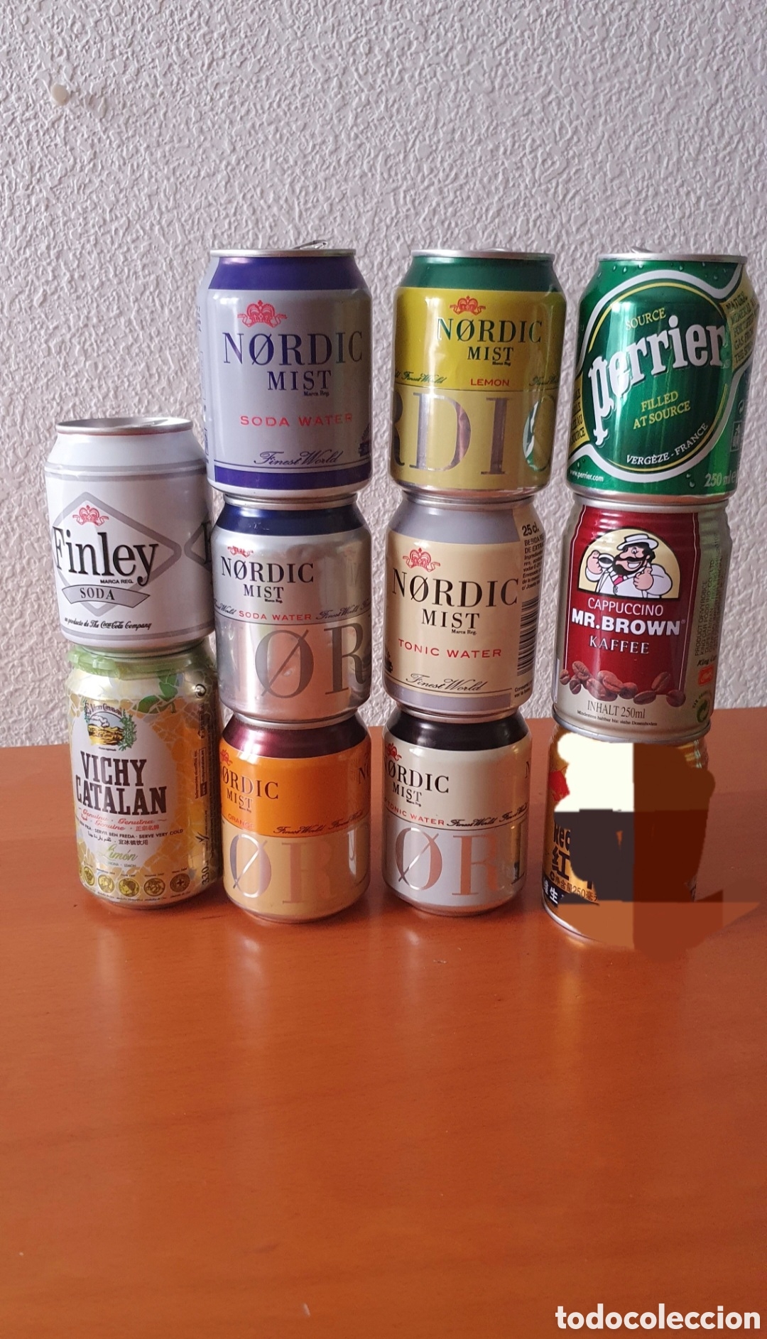 Otras Botellas y Bebidas Antiguas de colecci&oacute;n: LOTE LATAS ANTIGUAS T&Oacute;NICAS