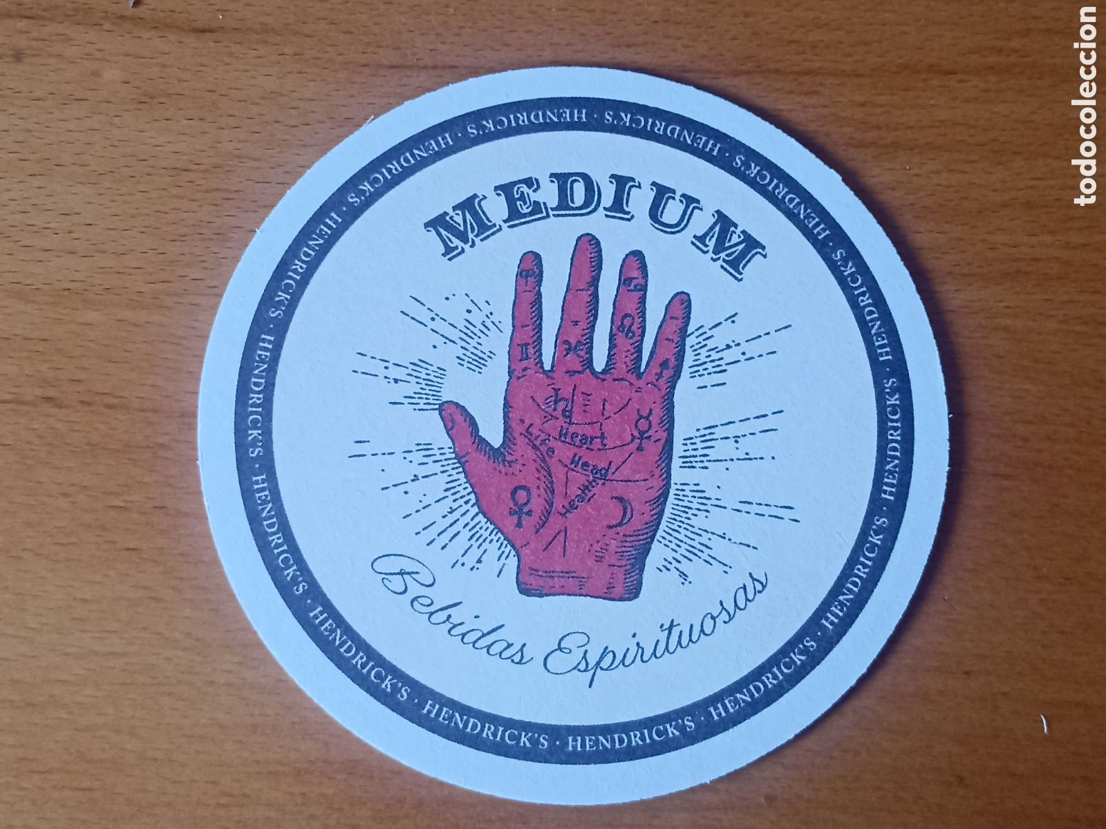Otras Botellas y Bebidas Antiguas de colecci&oacute;n: Posavasos Hendrick's Medium Bebidas espirituosas - Cart&oacute;n - Pedido m&iacute;nimo 3 &euro;