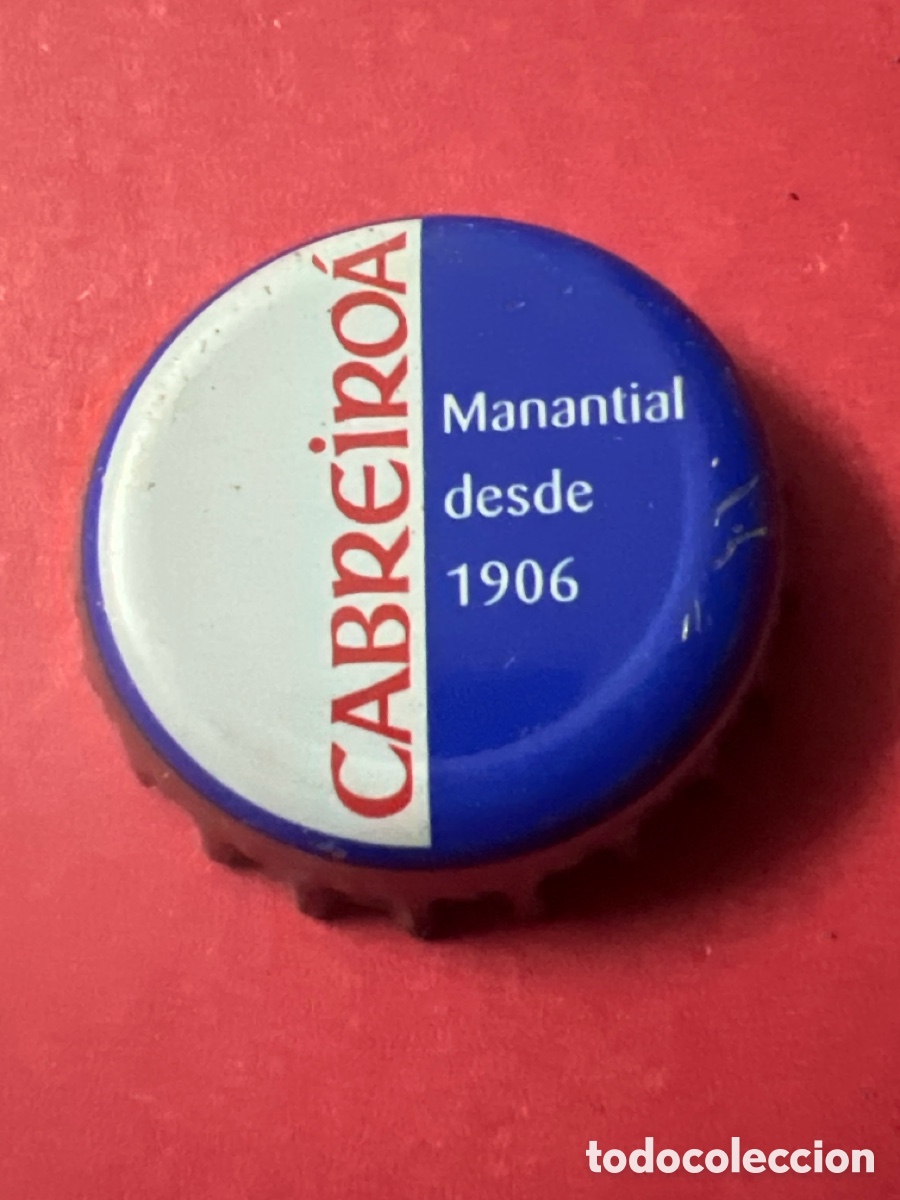 Otras Botellas y Bebidas Antiguas de colecci&oacute;n: E1071. CHAPA CORONA AGUA CABREIRO&Aacute;.