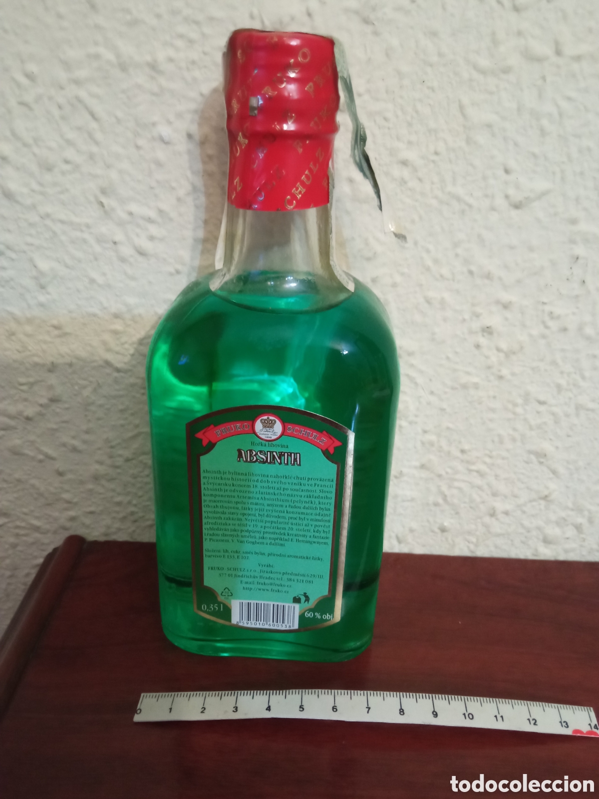Otras Botellas y Bebidas Antiguas de colecci&oacute;n: Botella Absinth Praga Chekia