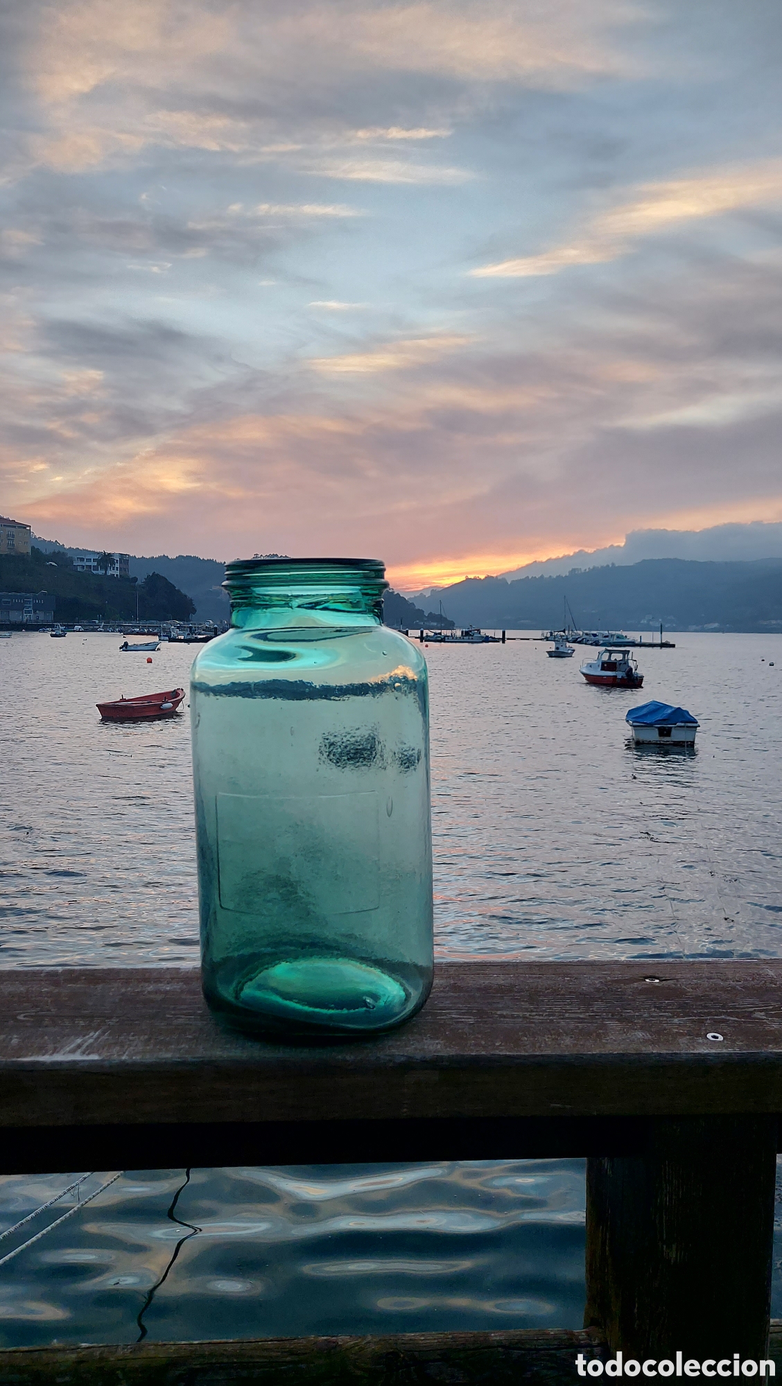 Otras Botellas y Bebidas Antiguas de colecci&oacute;n: Damajuana de boca ancha