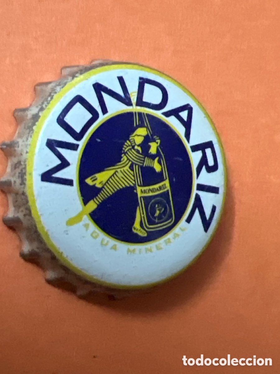 Otras Botellas y Bebidas Antiguas de colecci&oacute;n: T4/X2/D6. chapa agua MONDARIZ tap&oacute;n corona kronkorken tappi water