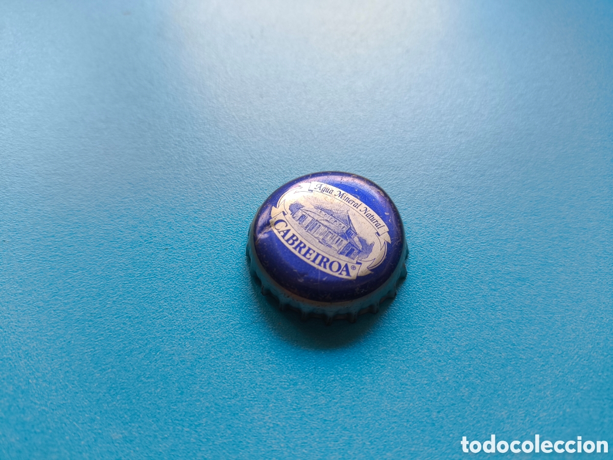 Otras Botellas y Bebidas Antiguas de colecci&oacute;n: Chapa Agua Mineral Natural Cabreiro&aacute; 3 (TCI)