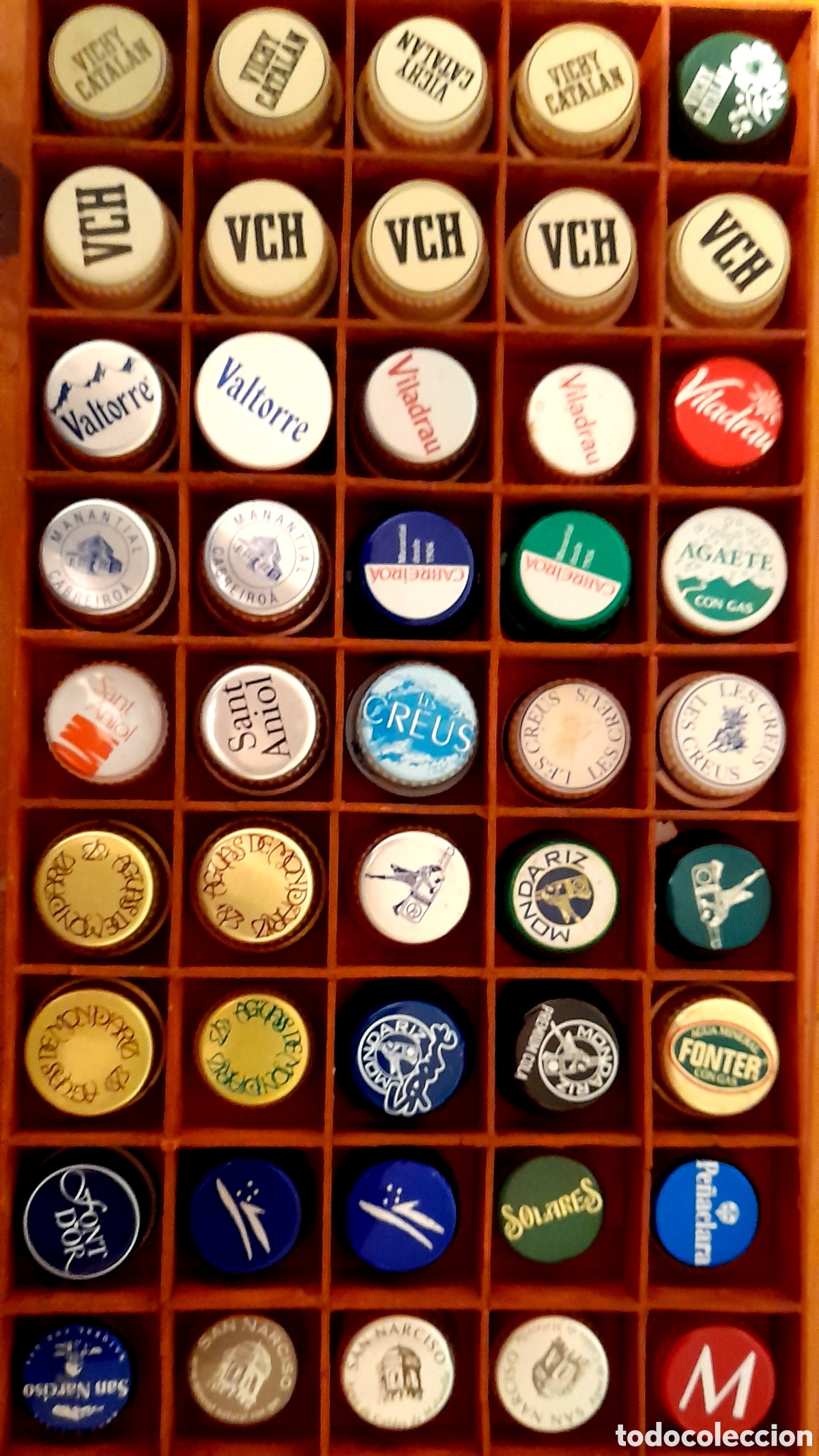 Otras Botellas y Bebidas Antiguas de colecci&oacute;n: Tapones rosca de agua mineral