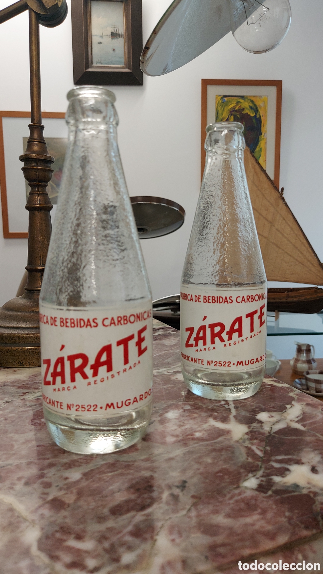 Colecionismo de Outras Garrafas e Bebidas: Botellas de gaseosa Z&aacute;rate Mugardos