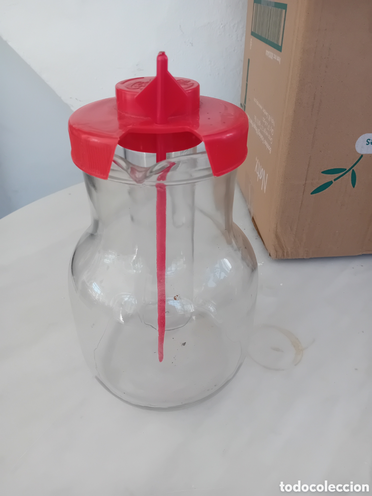 Otras Botellas y Bebidas Antiguas de colecci&oacute;n: Jarra la Casera vintage a&ntilde;os 80