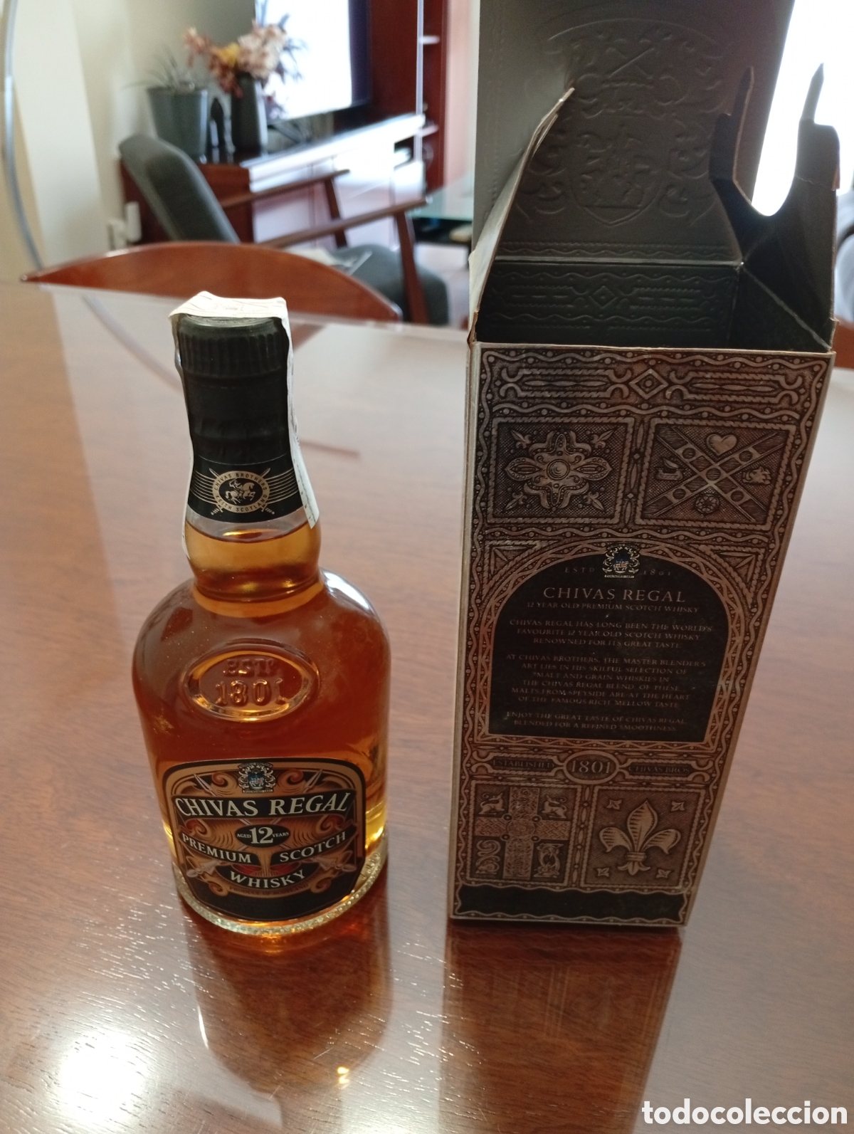 Otras Botellas y Bebidas Antiguas de colecci&oacute;n: Botella Chivas Regal 12 a&ntilde;os 350 cl est&aacute; botella est&aacute; en casa hace 22 a&ntilde;os