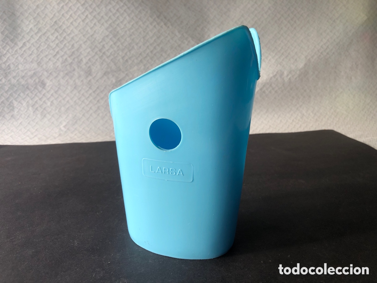 Otras Botellas y Bebidas Antiguas de colecci&oacute;n: Antiguo y raro recipiente para bolsas de leche LARSA VIGO